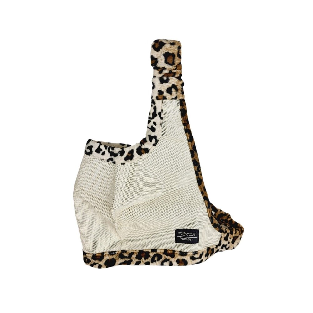 Vintage Hillbilly Horsewear Venus Fly Mask Cheetah Leopard Print Mesh Mask NEW